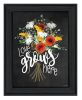 "Love Grows Here" by House Fenway, Ready to Hang Framed Print, Black Frame