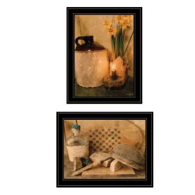 "Daffodils & Cider" 2-Piece Vignette by Anthony Smith, Black Frame