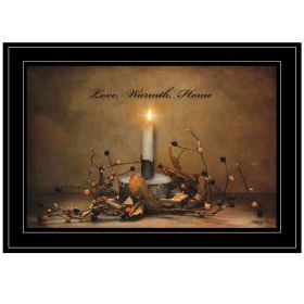 "Love, Warmth, Home" by Robin-Lee Vieira, Ready to Hang Framed Print, Black Frame