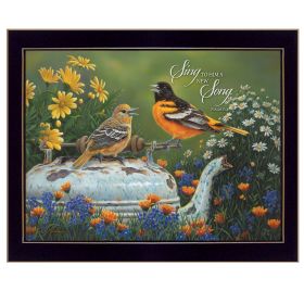 "Tea Time" by Kim Norlien, Ready to Hang Framed Print, Black Frame