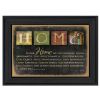 "In Our Home" By Marla Rae, Printed Wall Art, Ready To Hang Framed Poster, Black Frame