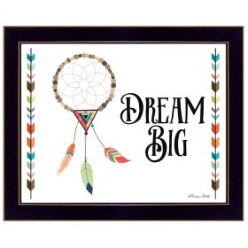 "Dream Big" By Susan Boyer, Printed Wall Art, Ready To Hang Framed Poster, Black Frame