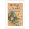 "Life is Better at the Cabin" by Mary June, Ready to Hang Framed Print, White Frame