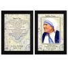 "How To Live Quotes 2-Piece Vignette by Mother Teresa Collection", Printed Wall Art, Ready To Hang Framed Poster, Black Frame