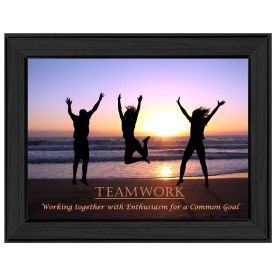 "Teamwork" By Trendy Decor4U, Printed Wall Art, Ready To Hang Framed Poster, Black Frame