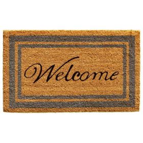 Border Welcome Coir Outdoor Doormat