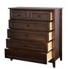 solid Wood spray-painted drawer dresser bar,buffet tableware cabinet lockers buffet server console table lockers, retro round handle, applicable to th