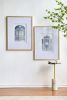 Set of 2 Fake Pencil Architectual Wall Art, Wall Decor Accent, 24" x 32"