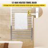 VEVOR Heated Towel Rack, 12 Bars Design, Mirror Polished Stainless Steel Electric Towel Warmer with Built-in Timer, Wall-Mounted for Bathroom, Plug-in