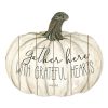 "Harvest" By Artisan Cindy Jacobs Printed on Wooden Pumpkin Wall Art