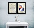 "How To Live Quotes 2-Piece Vignette by Mother Teresa Collection", Printed Wall Art, Ready To Hang Framed Poster, Black Frame