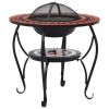 Mosaic Fire Pit Table Terracotta and White 26.8" Ceramic