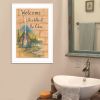 "Life is Better at the Cabin" by Mary June, Ready to Hang Framed Print, White Frame