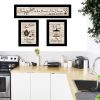 "Kitchen Friendship Collection III" 3-Piece Vignette by Millwork Engineering, Black Frame