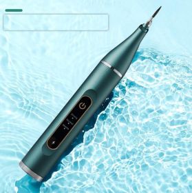 Ultrasonic Teeth Cleaner Portable Oral Care Water Toothpick (Option: Dark Green-5 Gear Mode)