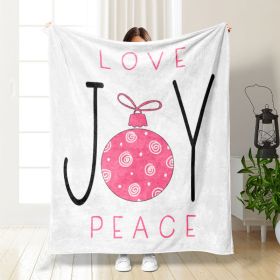 Christmas Thickening Print Flannel Blanket (Option: Style14-70x100cm)