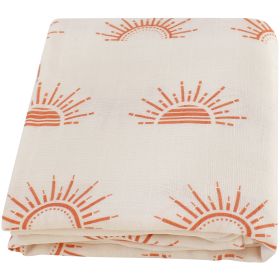 Summer Baby Blanket Bamboo Cotton Gauze Bath Towel (Option: Pink Sun-120x120)