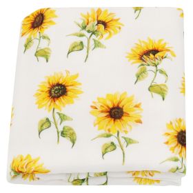 Summer Baby Blanket Bamboo Cotton Gauze Bath Towel (Option: Sunflower-120x120)