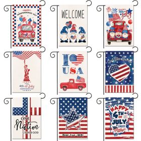 1pc Printed Garden Flag; Patriotic 4th Of July Memorial Day Independence Day Flag; Yard Outdoor Flag; Yard Decoration; Yard Supplies; Party Decor; Hol (size: No.8 pattern)