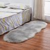 1pc, Wool Carpet Long Fur Carpet Indoor Bedroom Floor Mat 23.62*70.87inch Ripped Shape Acrylic 80% Polyester 20% Suede Fleece Bottom Long Fur Carpet