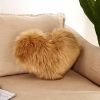 1pc Love Heart Plush Pillow - Soft and Cozy Indoor Sofa Chair Bed Cushion for Home Decoration - Removable and Machine Washable