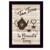 "Tea Time" by Millwork Engineering, Ready to Hang Framed Print, Black Frame