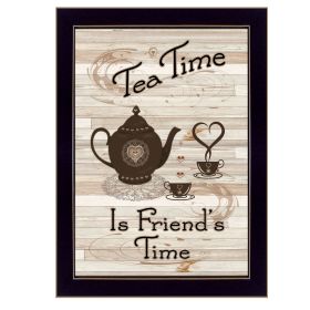 "Tea Time" by Millwork Engineering, Ready to Hang Framed Print, Black Frame (Color: as Pic)