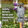 1pc Owl Decoy To Scare Birds Away, Fake Owl Scarecrows, Pigeon Deterrent, Plastic Owl Statue For Outdoor Garden Balcony Porch Yard