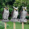 1pc Owl Decoy To Scare Birds Away, Fake Owl Scarecrows, Pigeon Deterrent, Plastic Owl Statue For Outdoor Garden Balcony Porch Yard