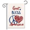 1pc Printed Garden Flag; Patriotic 4th Of July Memorial Day Independence Day Flag; Yard Outdoor Flag; Yard Decoration; Yard Supplies; Party Decor; Hol