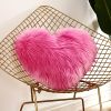 1pc Love Heart Plush Pillow - Soft and Cozy Indoor Sofa Chair Bed Cushion for Home Decoration - Removable and Machine Washable