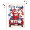 1pc Printed Garden Flag; Patriotic 4th Of July Memorial Day Independence Day Flag; Yard Outdoor Flag; Yard Decoration; Yard Supplies; Party Decor; Hol