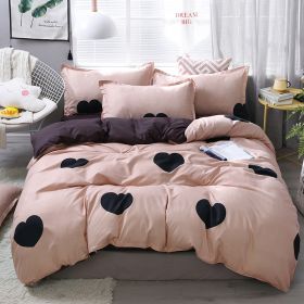 Bedding Four-piece Set Bed Sheet Quilt Cover (Option: Cute-180x220 4 Set)