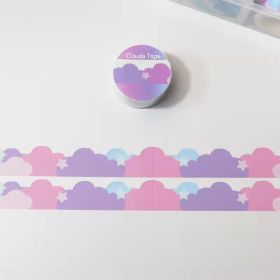 Journal Book Decorative Landscaping Stickers And Paper Adhesive Tape Japanese Decorative XINGX Cloud Scene Gradient Color Tape (Option: No 7)