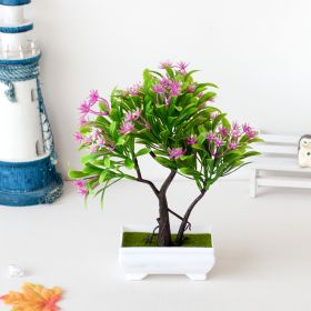 Artificial Plant Potted Indoor Desktop Fake Flower Decoration Home Decoration Ornaments (Option: Lotus Ribbon Basin)