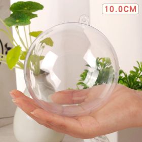 Fashion Hollow Transparent Christmas Ball (Option: 10cm Ball SLQ YQ 10)