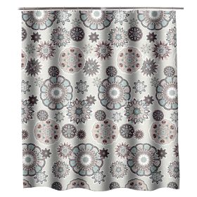 Simple Home Printed Thickening Waterproof Shower Curtain (Option: 100X180cm)