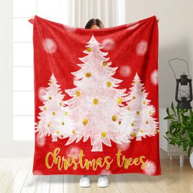 Christmas Thickening Print Flannel Blanket (Option: Style11-150x200cm)