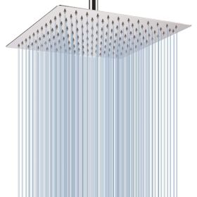 12-inch Electroplating Square Top Spray Shower Head (Option: 12 Inch Square Top Spray)