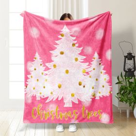 Christmas Thickening Print Flannel Blanket (Option: Style12-130x150cm)